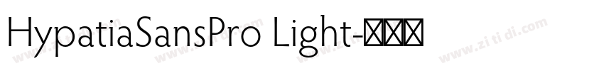 HypatiaSansPro Light字体转换